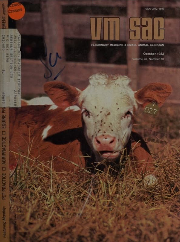 Veterinary Medicine & Small Animal Clinician — October 1983 (Vol. 78, No. 10)